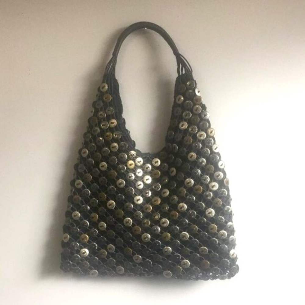 Chico's Nickel Ornament Shoulder Bag